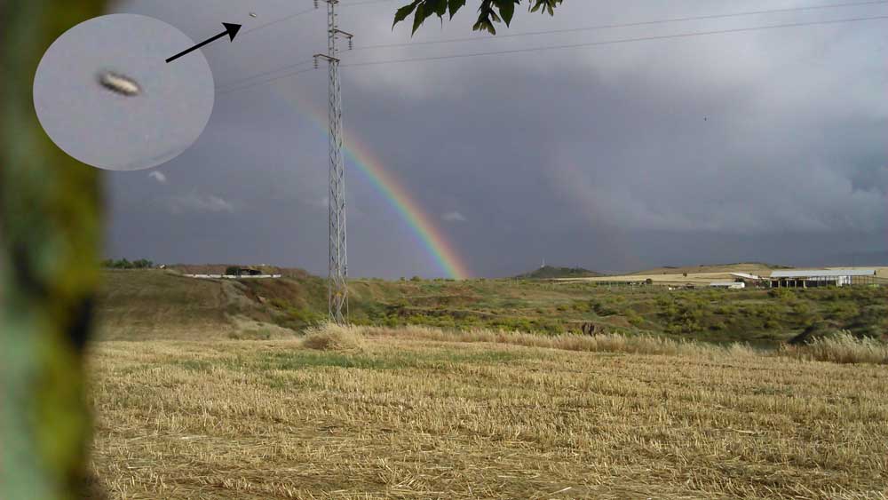 Raro objeto volador aparecido en los cielos pe�arriblenses