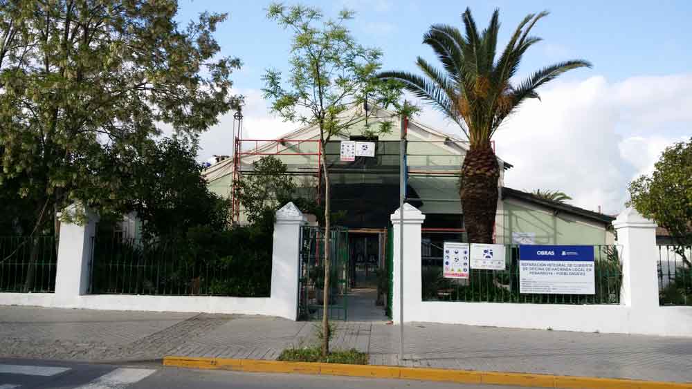 Reparación de la cubierta de la Hacienda local