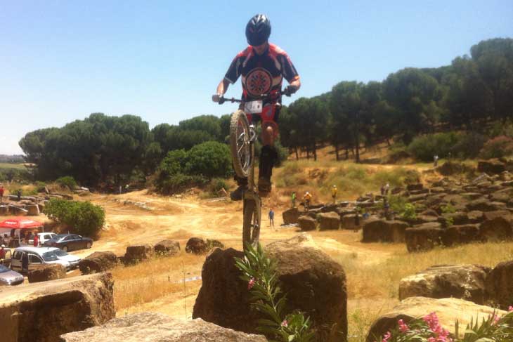 Carlos Marcado, joven piloto de Peñarroya-Pueblonuevo