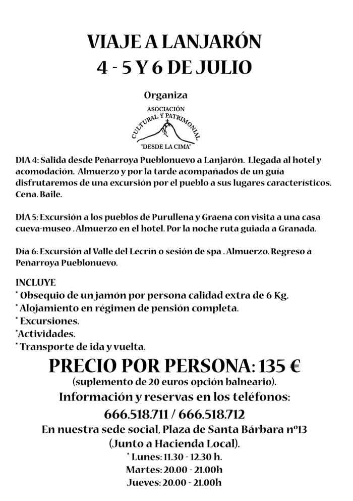 Excursi�n a Lanjar�n 4-5-6 de Julio de 2014