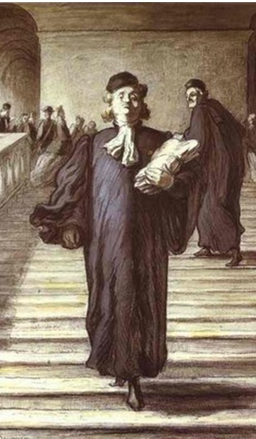 Honor� Daumier: Gran escalinata del palacio de justicia
